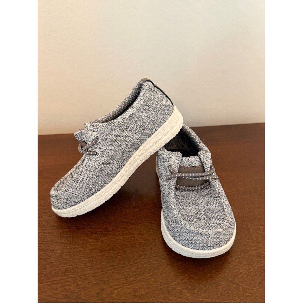 Old Navy Toddler Boat Shoes Gray Slip On Casual Shoes Size 8